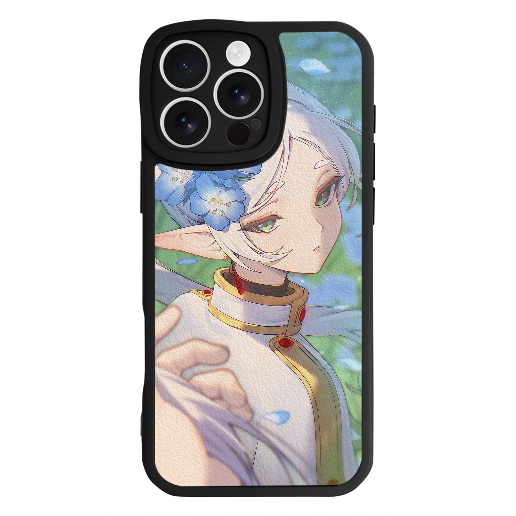 （画像用） 葬送のフリーレン Frieren 【iPhone 16シリーズ対応】シリコンスマホケース（レザー調） 材質：シリコン